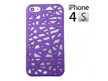 Plastový obal pre Iphone 4/4S - fialový (purple)