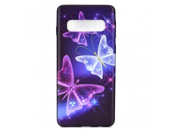 Silikónový kryt (obal) pre Samsung S10e fialové motýle