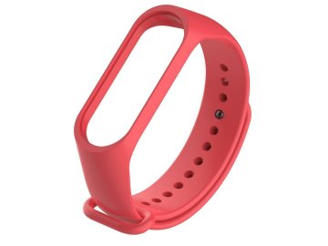 Silikónový remienok pre Xiaomi Mi Band 3/Mi Band 4 - červený