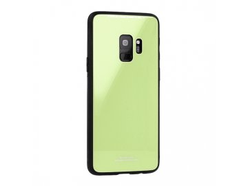 Silikónový kryt (obal) pre Samsung Galaxy S10e so sklenenou zadnou stranou - zelený