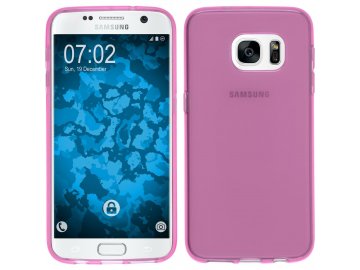 Silikónový kryt (obal) pre Samsung Galaxy S7 - priesvitný ružový