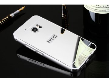 Hliníkový kryt (obal) pre HTC 10 - strieborný (silver)