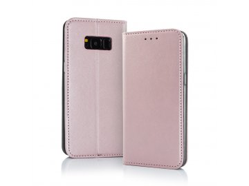 Smart Magnetic flip case (puzdro) pre Samsung Galaxy A21s - ružovo zlaté