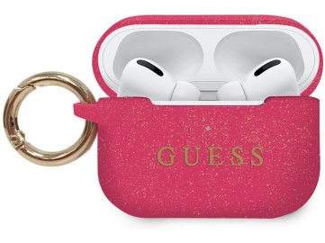 GUESS Silicone puzdro pre Apple Airpods Pro - ružové