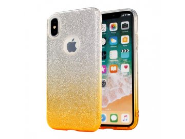Silikónový kryt (obal) pre iPhone 7/8/SE 2020 - trblietavý zlatý