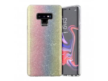 Silikónový kryt (obal) pre Samsung Galaxy S9+ (Plus) - trblietavý dúhový