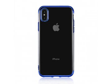Silikónový kryt (obal) pre iPhone 7/8/SE 2020/SE 2022 - s modrým okrajom