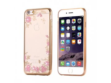 Silikónový kryt (obal) Diamond Flower pre iPhone 11 Pro - zlatý