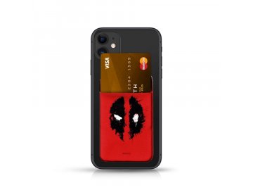 Marvel Deadpool Pocket Sticker nalepovací držiak na kartu - červený