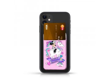 Disney Minnie Pocket Sticker nalepovací držiak na kartu - ružový