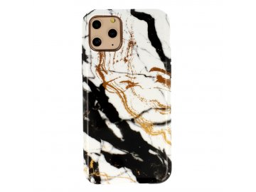 Vennus Marble Stone silikónový kryt (obal) pre Samsung Galaxy A41 - biely