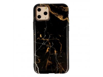 Vennus Marble Stone silikónový kryt (obal) pre iPhone 11 Pro - čierny