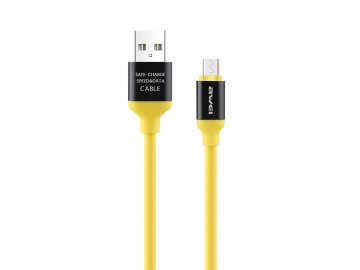 AWEI CL-81 micro USB kábel - žltý