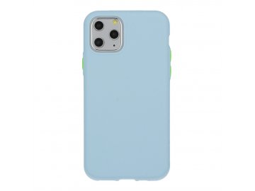 Solid Case silikónový kryt (obal) pre iPhone 12/12 Pro - svetlomodrý