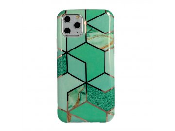 Cosmo Marble silikónový kryt (obal) pre iPhone 11 Pro - zelený