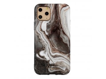 Vennus Marble Stone silikónový kryt (obal) pre iPhone 12 mini - šedý