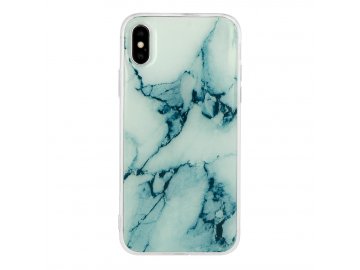 Vennus Marble silikónový kryt (obal) pre iPhone 7/8/SE 2020 - zeleno-biely