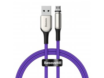 Baseus Zinc Magnetic micro USB kábel 2.4A 1m - fialový 1