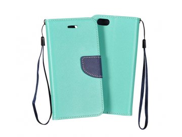 Telone Fancy flip case (puzdro) pre Samsung Galaxy A10 - mentolovo-modré