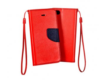 Flip Case (puzdro) Fancy pre Huawei P40 Lite E - červeno-modré