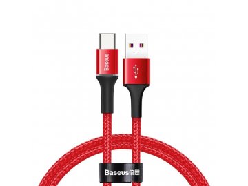 eng pl Baseus halo data HW flash charge cable USB For Type C 40W 0 5m Red 17004 1