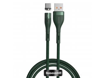 Baseus Zinc Magnetic USB-C kábel 3A - zelený