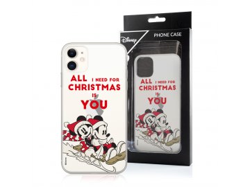Disney zadný kryt (obal) pre iPhone 11 - vianočný Mickey a Minnie