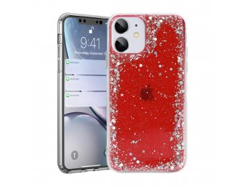 Brilliant Clear silikónový kryt (obal) pre Samsung Galaxy A72/A72 5G - červený