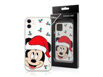 Disney zadný kryt (obal) pre Samsung Galaxy A41 - vianočný Mickey priesvitný