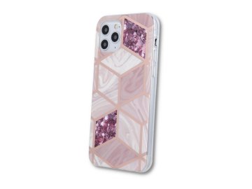 Silikónový kryt (obal) Geometric Marble pre Samsung Galaxy A32 5G - ružový