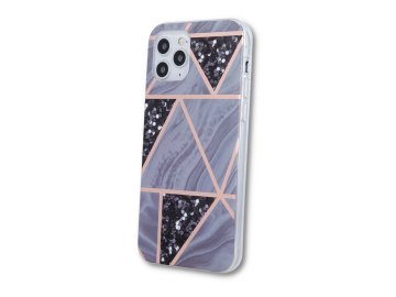 Silikónový kryt (obal) Geometric Marble pre Samsung Galaxy A32 5G - šedý