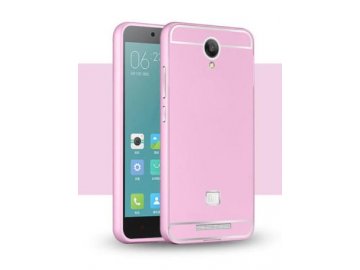 Hliníkový kryt (obal) pre Xiaomi Redmi Note 2 - pink (ružový)