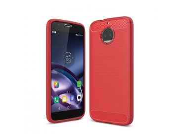 Silikónový kryt (obal) pre Lenovo (Motorola) Moto G5+ (PLUS) - red (červený)