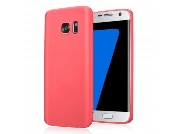 Silikónový kryt (obal) pre Samsung Galaxy S6 Edge - red (červený)