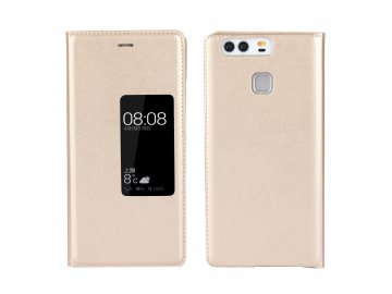 Flip Case (puzdro) pre Huawei P9+ (PLUS) - zlaté