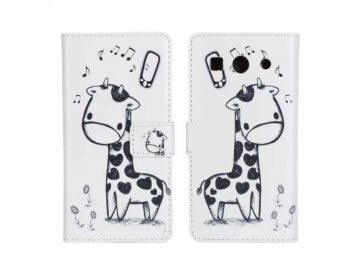iPhone 6+/6S+ - Flip Case (puzdro) - žirafa