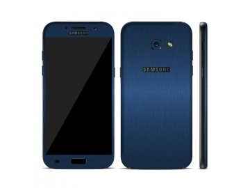 Dizajnová wrap fólia pre Samsung A3 2017 (A320F) - metalická modrá