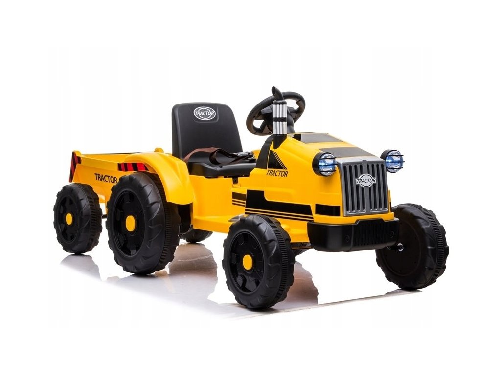 Batériový traktor s prívesom CH9959 žltá
