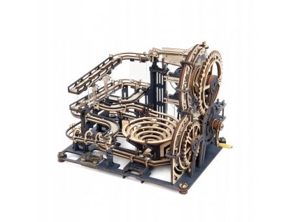 Drevený 3D puzzle model robotime mechanická dráha