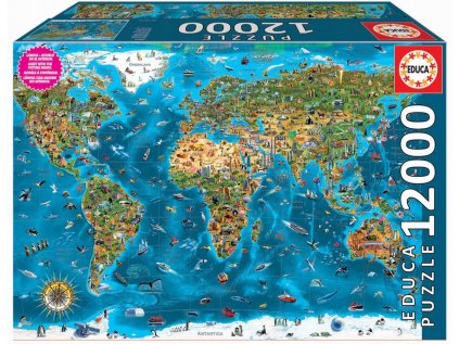 Educa puzzle 12 000 prvkov zázraku sveta