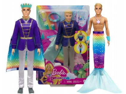 Barbie Ken Syrenia Transformation Sirény princ