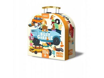 Mideer Puzzle Car Suitcase CARS VOZIDLA 104EL