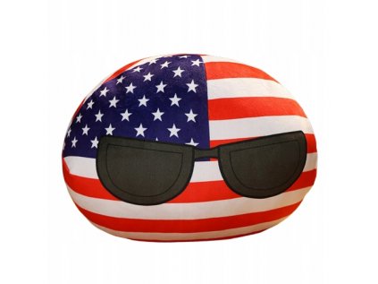 Pluszkowa Mascot Polandball 30 cm USA