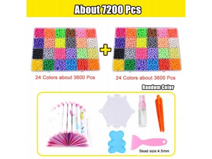 Štýl 7200 kusov PCS doplňte hama puzzle vyrobenú z korálikov