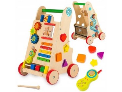 Puser Walker Wooden Sorter Vzdelávací vozík