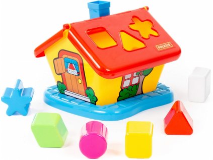 Strúbok Polesie House blokuje tvary hračky edu