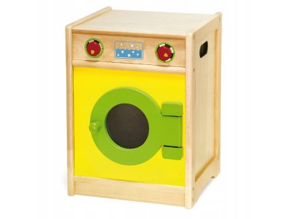 Drevená práčka pre deti spotrebiče hračky Viga