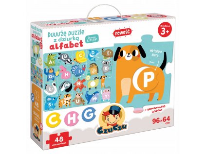 Czuczu veľká puzzle s otvorom abecedy 3+ písmen