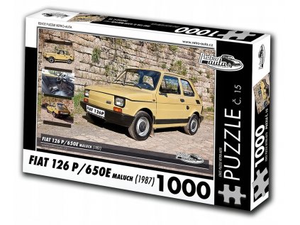 Puzzle č. 15 Fiat 126 p/650e, 1987, 1000el.