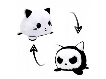Dvojitý maskot maskot plnený mačička s dvoma mačkou